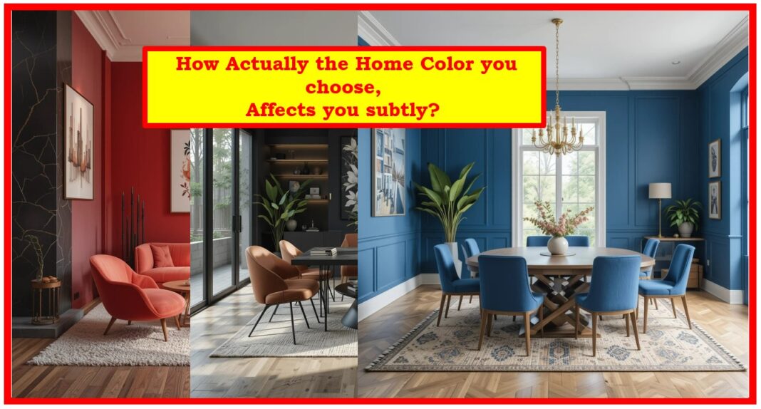 How Actually the Home Color you choose, Affects you subtly?