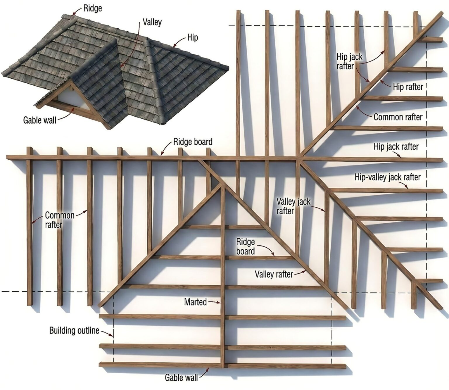 Roof Rafter Types: A Guide to Design, Types and Performance